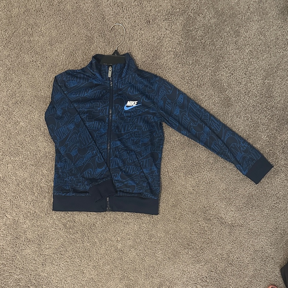 Nike Navy Patterned Track Jacket
